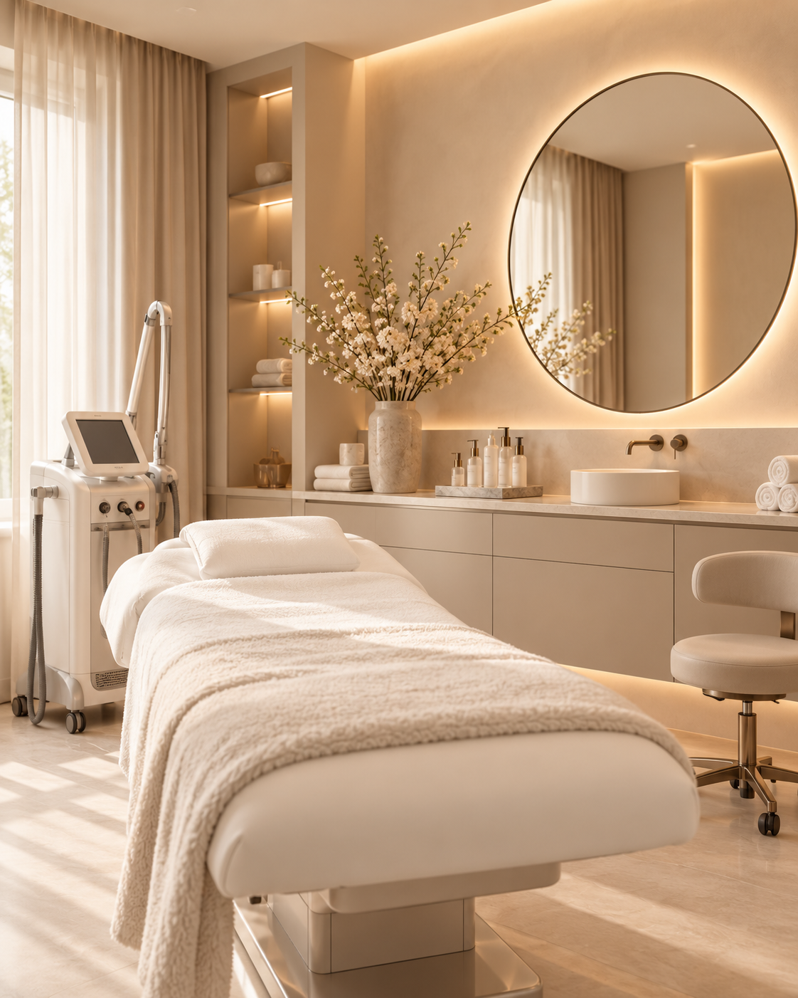 Behandlungsraum von Laser Clinic Hamburg in St. Georg